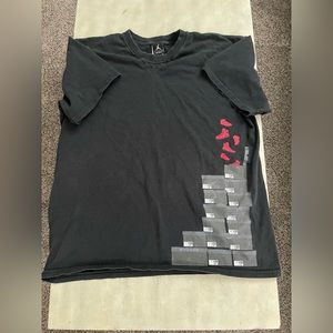 Men’s Jordan Boxes Black T Shirt Size Large